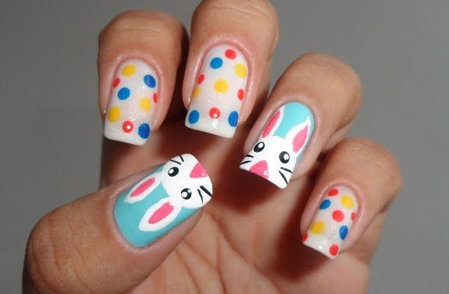 รูปภาพ:http://stylesweekly.com/wp-content/uploads/2015/03/Interesting-Bunny-and-Polka-Dots-Nail-Design.jpg