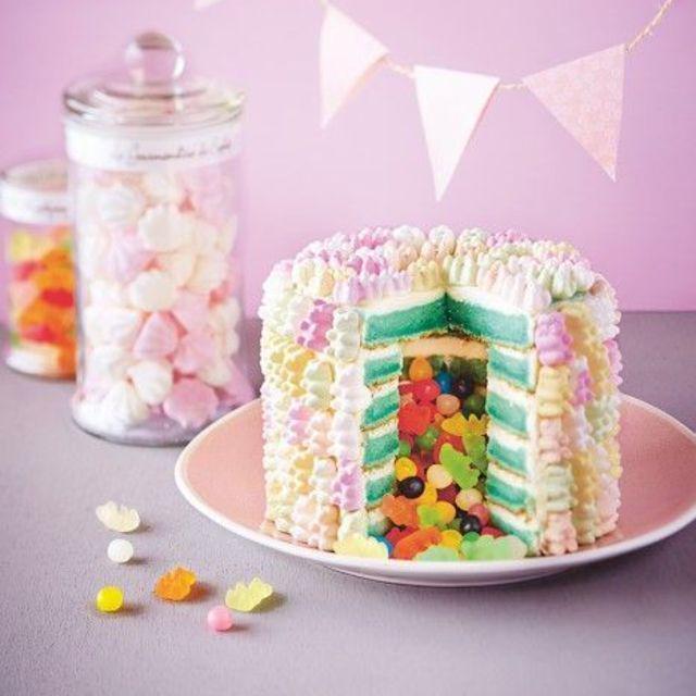 ภาพประกอบบทความ รวมไอเดีย 'เค้กลูกกวาด Candy Cake' คัลเลอร์ฟูล สีสันเริ่ดหรู สุดอลัง !!