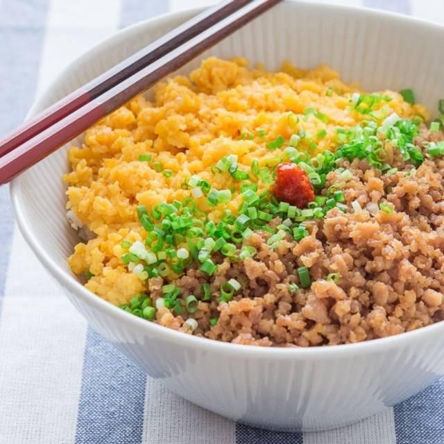 ภาพประกอบบทความ เมนูอาหารญี่ปุ่น "Soboro Don" ข้าวหน้าไก่สับ ทำง่าย อร่อยมากก! 