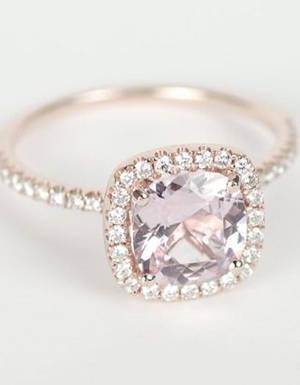 รูปภาพ:http://www.elegantweddinginvites.com/wp-content/uploads/2015/04/Certified-Peach-Pink-Cushion-Sapphire-Diamond-Halo-Rose-Gold-Engagement-Ring.jpg