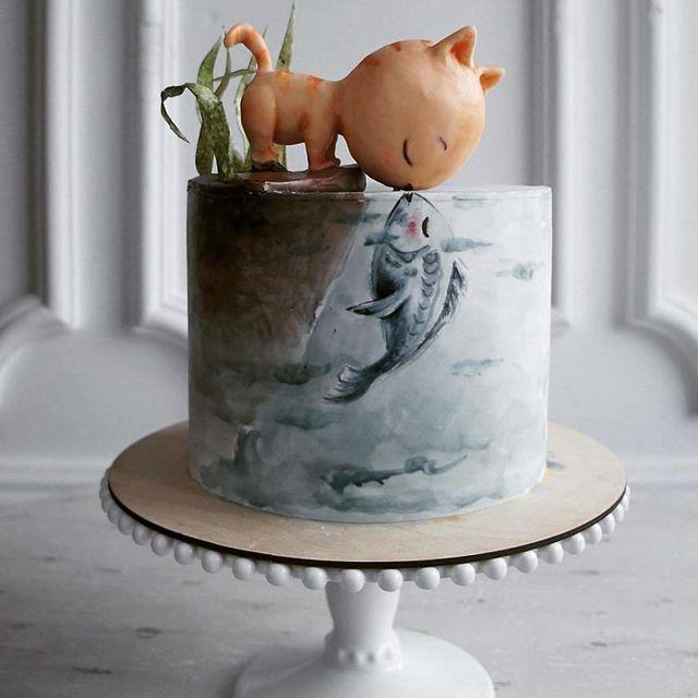 ภาพประกอบบทความ รวมไอเดีย 'ดีไซน์เค้ก' สุดเจ๋งจาก IG : elena_gnut_cake #สวยตะลึง