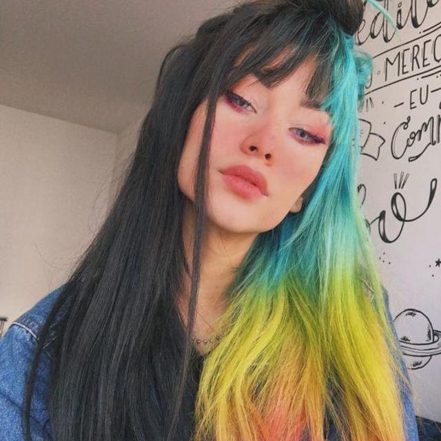 ภาพประกอบบทความ สวยให้สุด กับไอเดียย้อมสีผม " Rainbow haircolor" ผมสีรุ้ง สวยแซ่บสะดุดตา 