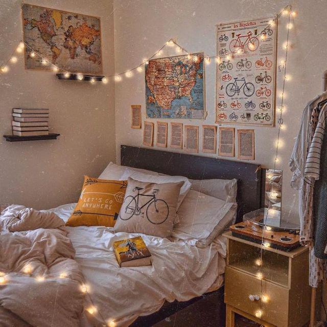 ภาพประกอบบทความ Warm and Cozy bedroom ตกแต่งห้องนอน ให้อบอุ่นน่าอยู่ จาก IG : mybedroomgoals #ที่ใครๆต้องชอบ