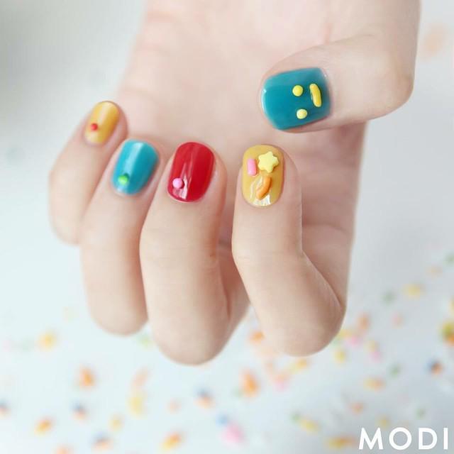 ภาพประกอบบทความ Cute Cute Nails Art ไอเดียเพ้นท์เล็บสไตล์น่ารัก คิ้วท์เกินห้ามใจ IG : modinail_official