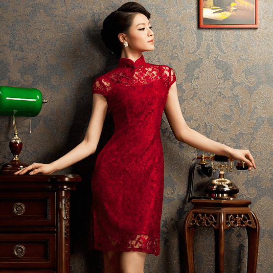 รูปภาพ:http://modernqipao.com/wp-content/uploads/2014/03/18/Burgundy-red-floral-lace-modern-qipao-short-Chinese-cheongsam-dress-001.png