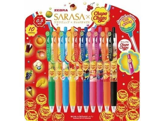 รูปภาพ:http://www.japantrends.com/japan-trends/wp-content/uploads/2015/03/zebra-chupa-chups-sarasa-candy-smell-aroma-gel-pen-3.jpg