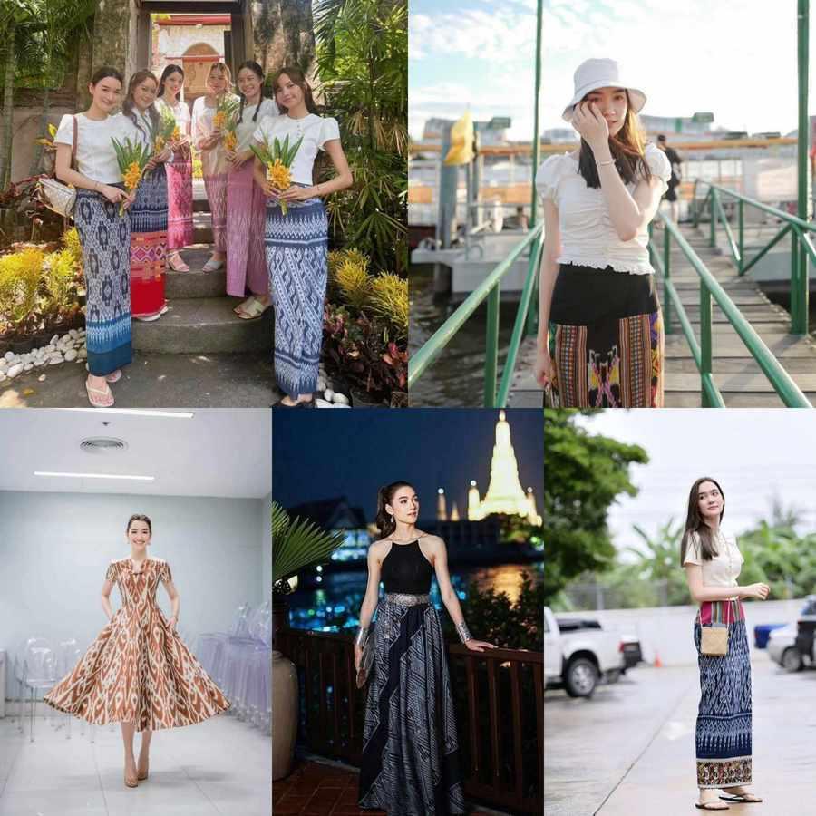 ภาพประกอบบทความ แฟชั่นผ้าไทย เดียร์น่า ฟลีโป ชวนส่องลุคงามอย่างไทย สวยปัง แถมแต่งง่าย
