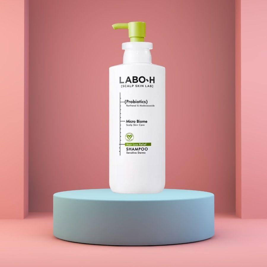 รูปภาพ:แชมพูแบรนด์เกาหลีลดผมร่วง LABO-H Hair Loss Relief Shampoo Scalp Cooling
