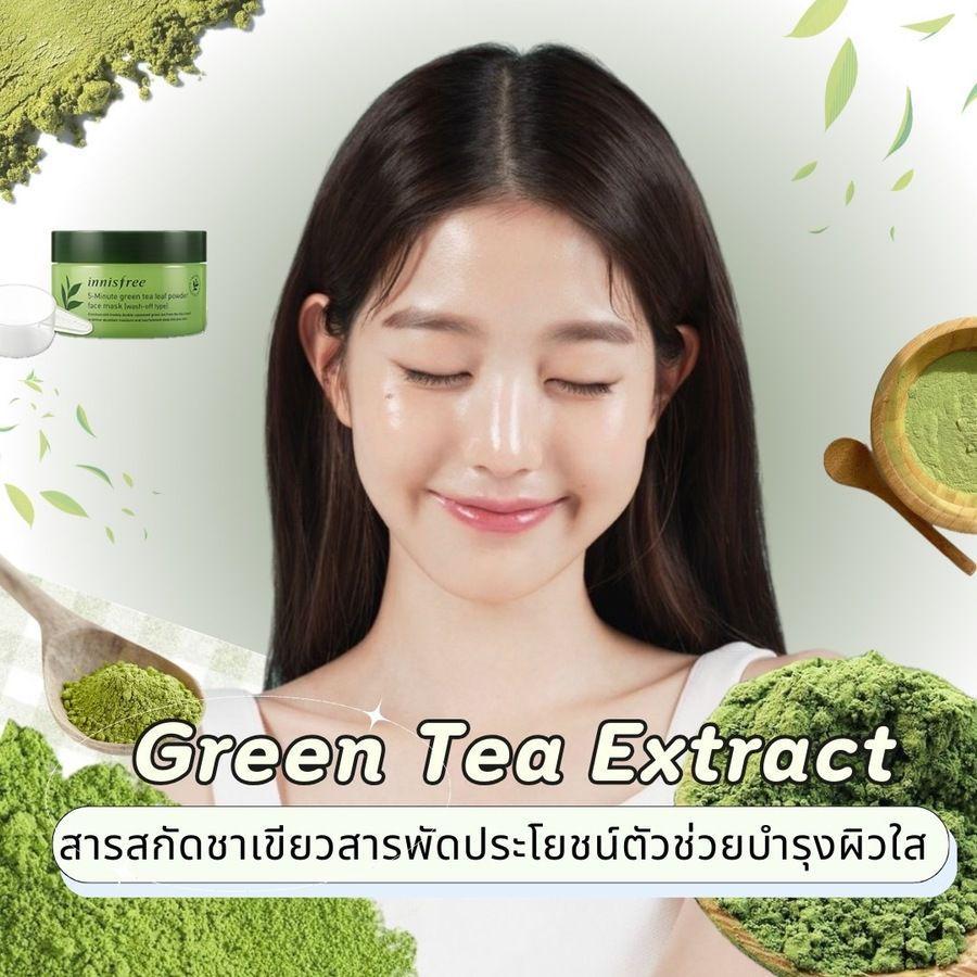 ภาพประกอบบทความ Green Tea Extract สารสกัดชาเขียว สารพัดประโยชน์ตัวช่วยบำรุงผิวใส