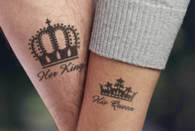 รูปภาพ:http://tattooblend.com/wp-content/uploads/2015/11/his-queen-her-king-tattoos.jpg