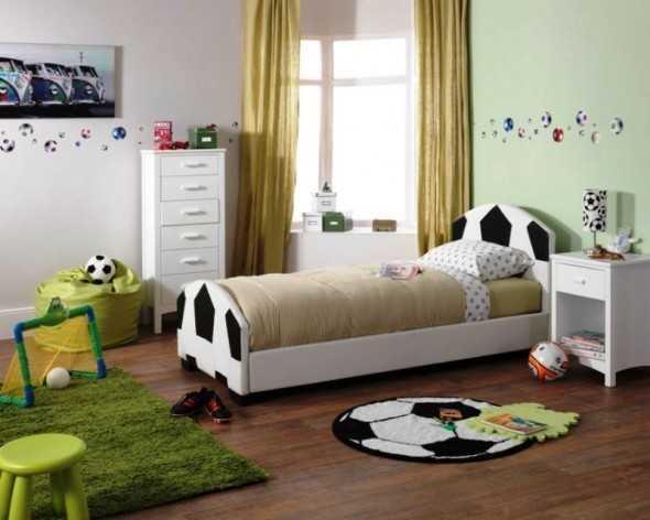 รูปภาพ:http://www.distrohome.com/wp-content/uploads/2014/07/Boys-Bedroom-Design-with-Football-Theme-590x472.jpg