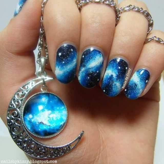 ภาพประกอบบทความ ☆ Galaxy nails ☆ มาท่องจักรวาลกับเล็บสไตล์ " กาแล็คซี่ "