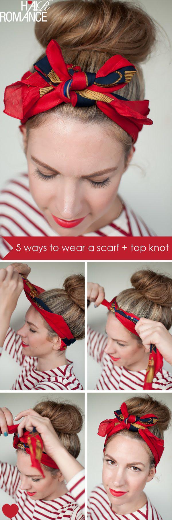 รูปภาพ:http://hairromance-3df0.kxcdn.com/wp-content/uploads/2012/04/5-ways-scarf-top-knot-hairstyle-bow-headband-tutorial.jpg