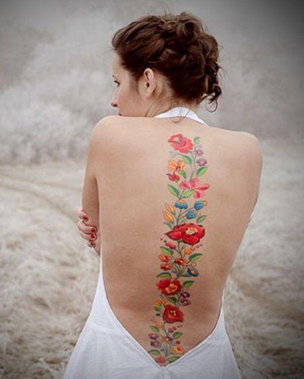 รูปภาพ:http://www.cuded.com/wp-content/uploads/2016/04/Flowers-spine-tattoo-31.jpg