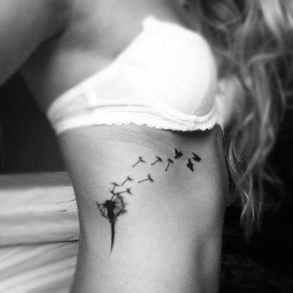 รูปภาพ:https://www.askideas.com/media/46/Black-Dandelion-With-Flying-Birds-Tattoo-On-Girl-Right-Side-Rib.jpg