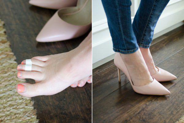 รูปภาพ:http://coolcreativity.com/wp-content/uploads/2016/07/Tape-Your-Toes-Together-When-In-Heels.jpg