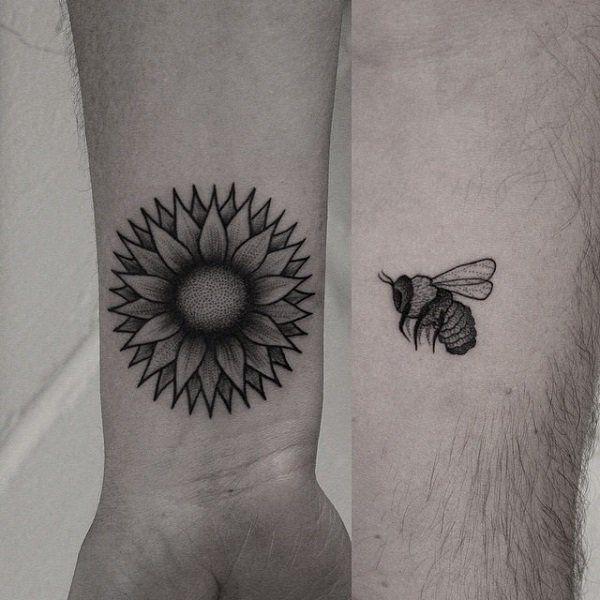 รูปภาพ:http://www.cuded.com/wp-content/uploads/2016/07/7-flower-and-bee-couple-tattoo.jpg