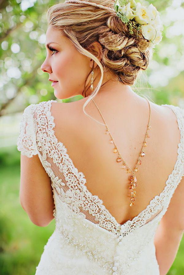 รูปภาพ:http://www.tulleandchantilly.com/blog/wp-content/uploads/2014/07/Cap-Sleeve-Lace-Wedding-Gown-With-Deep-V-Back.jpg