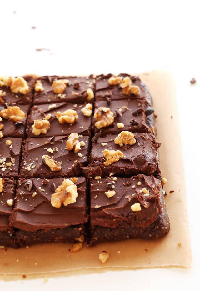 รูปภาพ:http://cdn2.minimalistbaker.com/wp-content/uploads/2015/03/THE-BEST-Raw-Vegan-Brownies-with-a-simple-coconut-oil-based-Chocolate-Ganache-Frosting-vegan-glutenfree.jpg