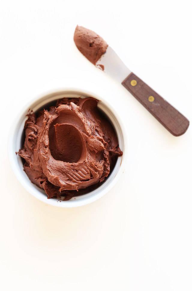 รูปภาพ:http://cdn2.minimalistbaker.com/wp-content/uploads/2015/03/Easy-butter-free-Vegan-Chocolate-Ganache-Frosting-vegan-glutenfree.jpg