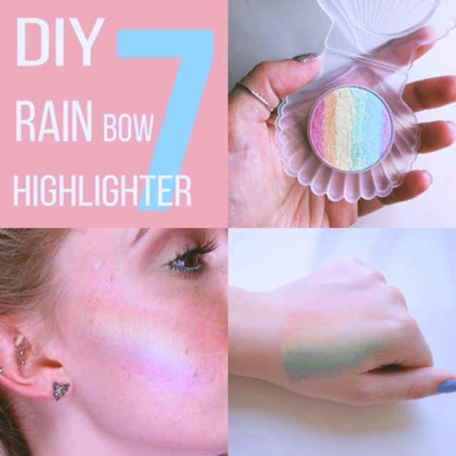 ภาพประกอบบทความ ❀ ｡ D.I.Y ° . ❀ ชวนทำ Rainbow highlighter ไฮไลท์สีฟรุ้งฟริ้ง