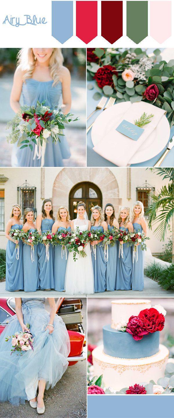 รูปภาพ:https://www.tulleandchantilly.com/blog/wp-content/uploads/2016/04/pantone-fall-wedding-colors-airy-blue-and-red-wedding-color-inspiration.jpg