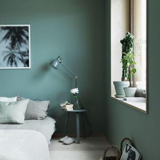 ภาพประกอบบทความ แต่งห้องนอนให้ดูร่มรื่นด้วย "สีเขียว" จากธรรมชาติกันเถอะ!