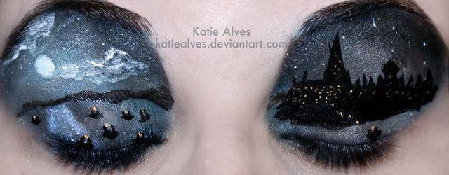 รูปภาพ:http://cdn-wpmsa.defymedia.com/wp-content/uploads/sites/3/2014/07/Harry-Potter-makeup-tutorials-Hogwarts-eye-art-makeup.jpg