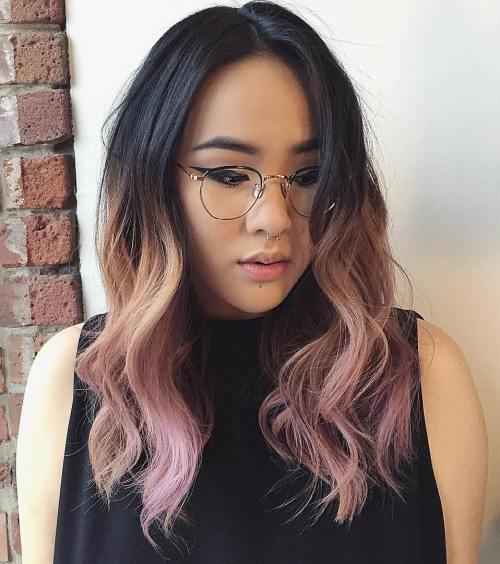 รูปภาพ:http://hairstylehub.com/wp-content/uploads/2016/09/black-with-peachy-pink-ombre.jpg