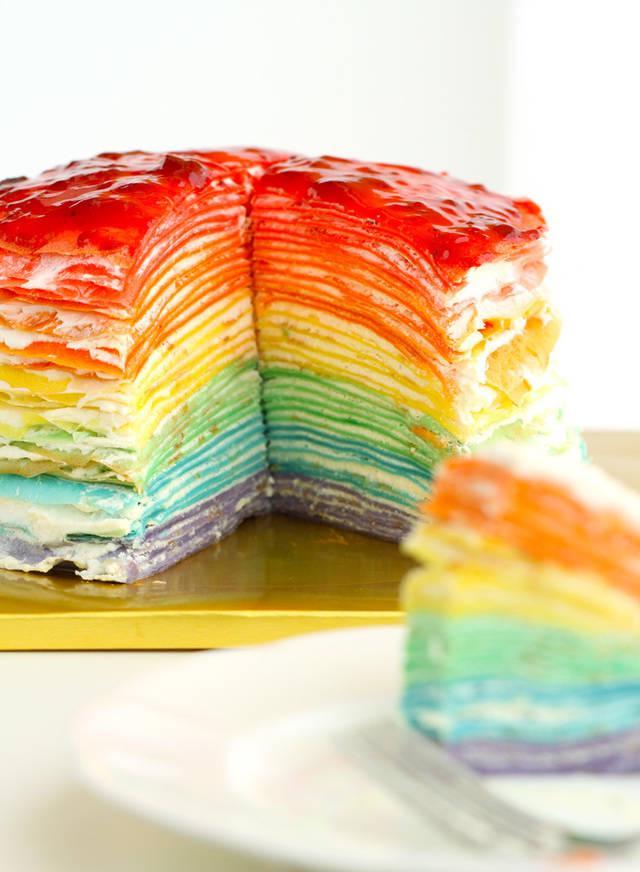 รูปภาพ:http://eugeniekitchen.com/wp-content/uploads/2014/11/rainbow-crepe-cake_1.jpg