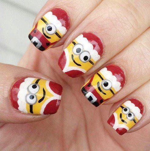 รูปภาพ:http://www.fashionlady.in/wp-content/uploads/2015/12/minion-Christmas-nails.jpg
