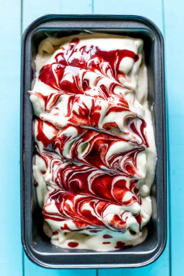 รูปภาพ:http://simplycrudelicious.com/wp-content/uploads/2016/08/Raw-vegan-nut-free-Super-creamy-naturally-sweet-1-ingredient-Banana-nice-ice-cream-with-berry-ripple-date-caramel-topping-sauce-1.jpg