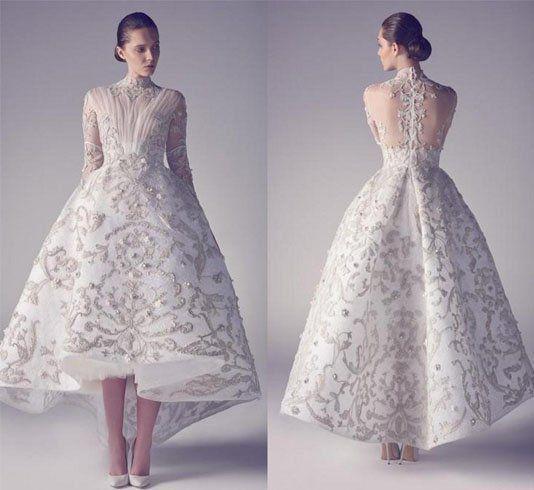 รูปภาพ:http://www.fashionlady.in/wp-content/uploads/2016/12/Tea-length-wedding-dresses-For-Bridal.jpg
