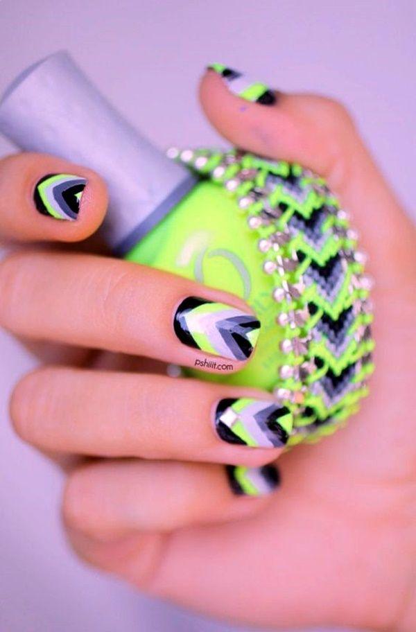 รูปภาพ:http://www.fenzyme.com/wp-content/uploads/2016/10/Beautiful-Tribal-Nails-Art-3-4.jpg