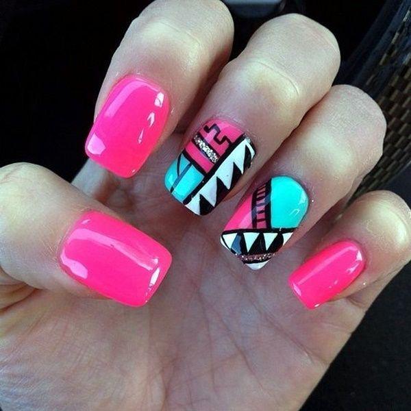 รูปภาพ:http://www.fenzyme.com/wp-content/uploads/2016/10/Beautiful-Tribal-Nails-Art-3-2.jpg