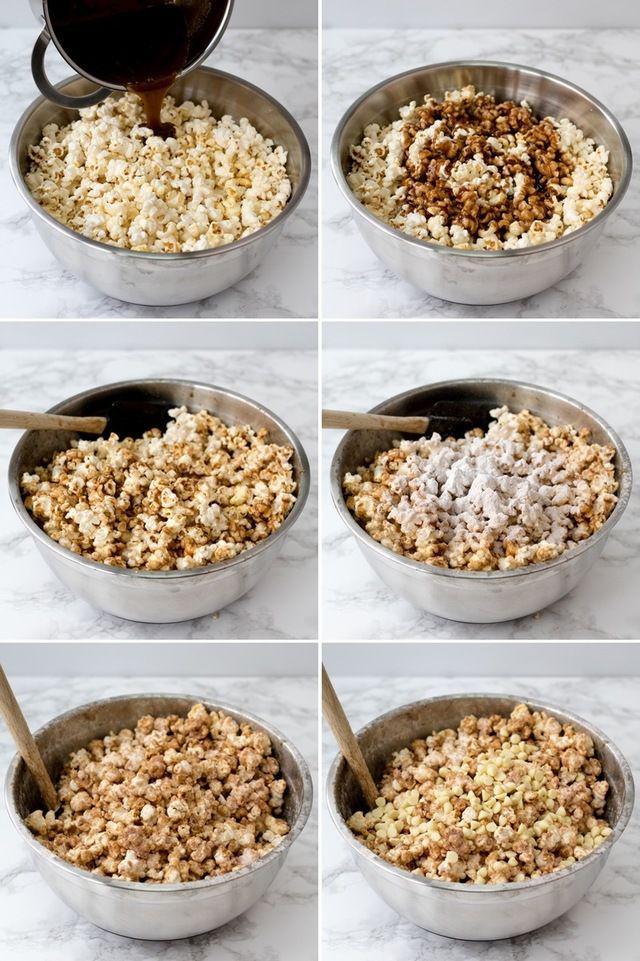 รูปภาพ:https://images.britcdn.com/wp-content/uploads/2017/01/Churro-Popcorn-with-White-Chocolate-Chips-step2-collage.jpg?fit=max&w=800