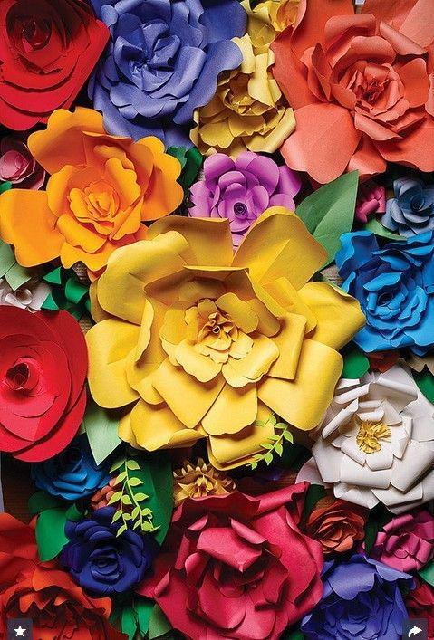 รูปภาพ:http://www.prettydesigns.com/wp-content/uploads/2016/03/Colorful-Paper-Flowers.jpg