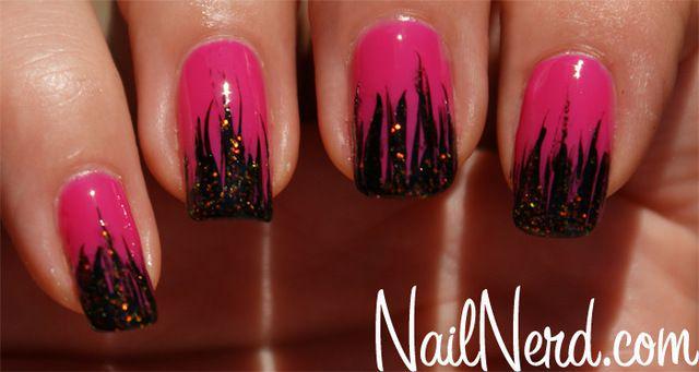 รูปภาพ:http://www.nailnerd.com/wp-content/uploads/2011/10/pink-and-black-nails.jpg