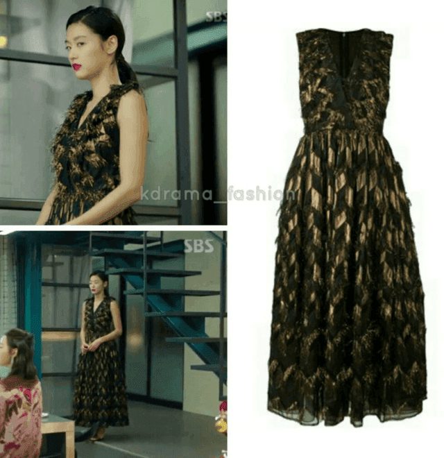 รูปภาพ:http://cdn.koreaboo.com/wp-content/uploads/2017/01/DOLCE-GABBANA-Metallic-Chevron-Frayed-Dress.png