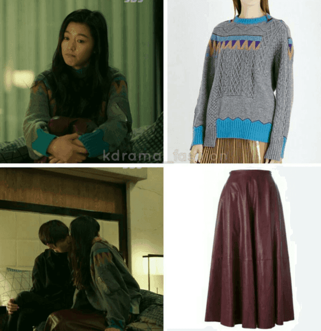 รูปภาพ:http://cdn.koreaboo.com/wp-content/uploads/2017/01/SACAI-Patchwork-Wool-Jumper-and-MM6-MAISON-MARGIELA-Pleated-Maxi-Skirt.png
