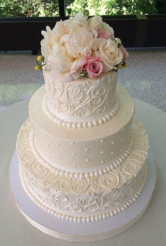 รูปภาพ:http://www.himisspuff.com/wp-content/uploads/2016/02/buttercream-white-wedding-cake.jpg
