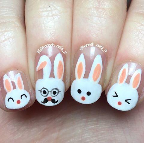 รูปภาพ:http://www.prettydesigns.com/wp-content/uploads/2017/02/Cute-Bunny-Nails.jpg