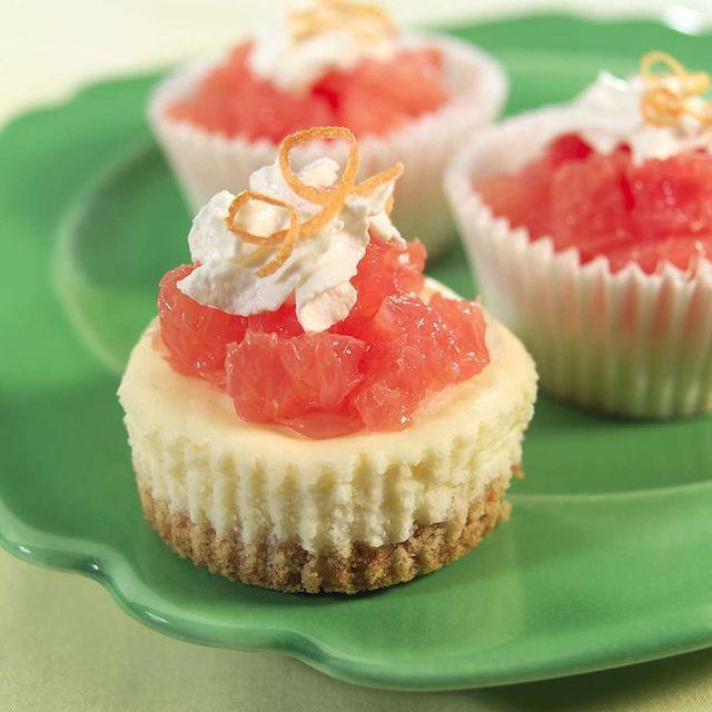 ตัวอย่าง ภาพหน้าปก:'Mini Cheesecakes with Grapefruit' ชีสเค้กขนาดพอดีคำ อร่อยสบายๆ ไม่ต้องพึ่งเตาอบ