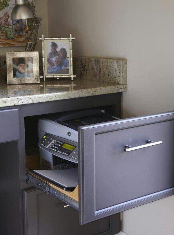 รูปภาพ:http://hative.com/wp-content/uploads/2014/11/office-organizing-ideas/5-hide-office-equipment-in-drawer.jpg