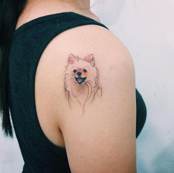 รูปภาพ:http://tattooblend.com/wp-content/uploads/2016/08/pomeranian-tattoo-design.jpg