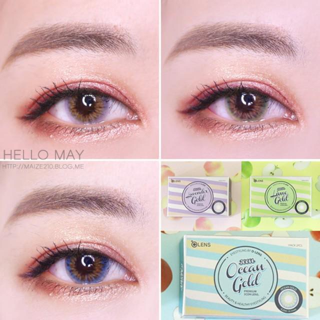 ตัวอย่าง ภาพหน้าปก:รีวิว : คอนแทคเลนส์สัญชาติเกาหลี O-LENS รุ่น Lavender Gold, Lime Gold, Ocean Gold