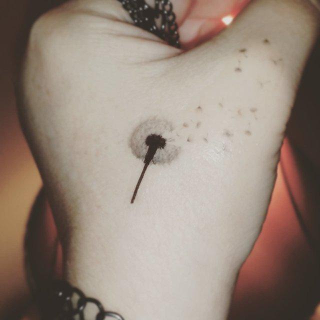 รูปภาพ:https://www.askideas.com/media/10/Black-Little-Dandelion-Tattoo-On-Hand.jpg