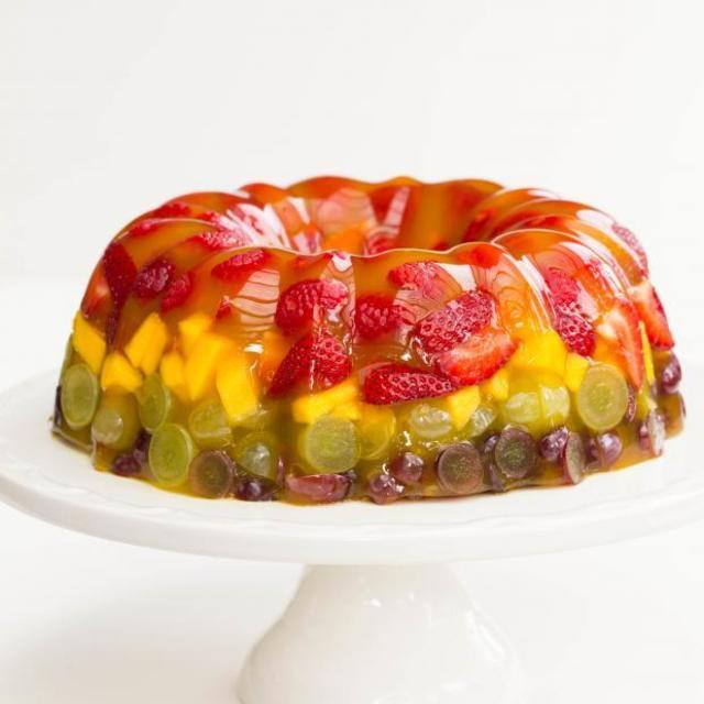 ตัวอย่าง ภาพหน้าปก:Jello fruit cake dessert ขนมเค้กเยลลี่ผลไม้สด กินเพลินจนไม่อยากแบ่งใคร 😝