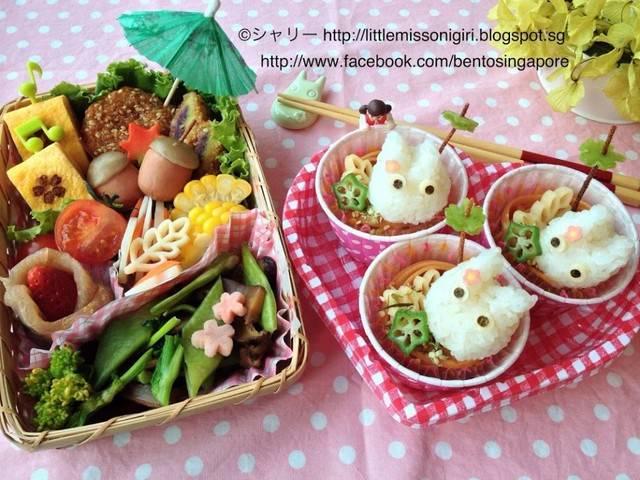 รูปภาพ:http://littlemissbento.com/wp-content/uploads/2013/05/Totoro-Pasta-Bento-2--980x735.jpg