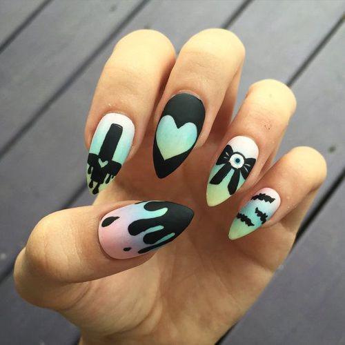 รูปภาพ:http://ninja-cosmico.ninjacosmico.netdna-cdn.com/wp-content/uploads/2016/11/Pastel-goth-melting-nail-art.jpg